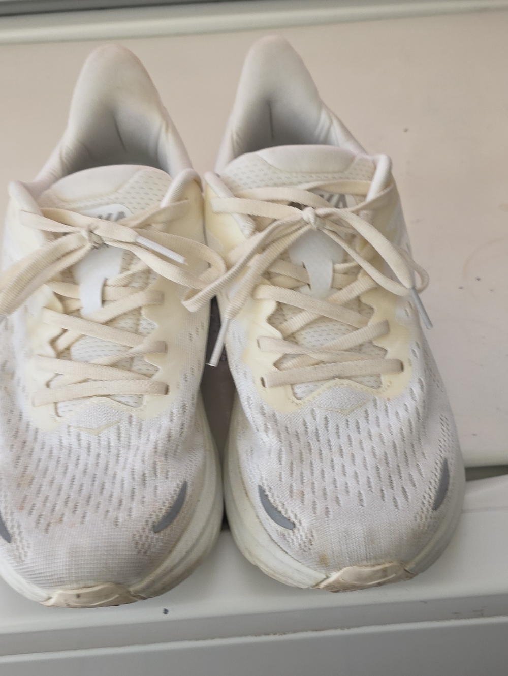 Hoka One One Women's Cream/White Sneakers